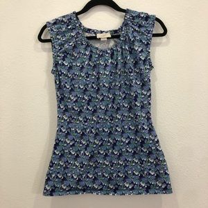 Ann Taylor LOFT Womens Sleevless floral top blouse - size M - new